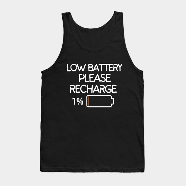 Low battery. Please recharge, Tank Top by mksjr